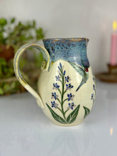 Load image into Gallery viewer, #28 Larkspur & Hummingbird Pitcher & Cup Set