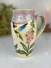 Load image into Gallery viewer, #61 Foxglove &amp; Hummingbird Travel Mug
