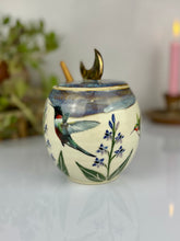 Load image into Gallery viewer, #27 Larkspur &amp; Hummingbird Jar
