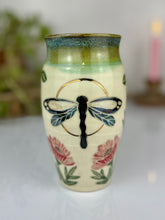 Load image into Gallery viewer, #60 Dragonfly &amp; Poppy Travel Mug
