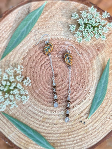 Leaf Droplet Earrings