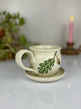 Load image into Gallery viewer, #34 Green Oak Cappuccino Cup

