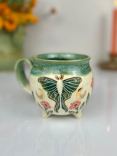 Load image into Gallery viewer, #44 Luna Moth Garden Cauldron Mug
