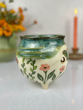 Load image into Gallery viewer, #18 Luna Moth Garden Cauldron Pot
