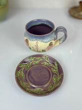 Load image into Gallery viewer, #52 Echinacea &amp; Lavender Speckled cappuccino Mug

