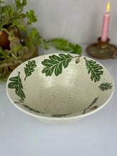 Load image into Gallery viewer, #77 Green Oak Serving Bowl
