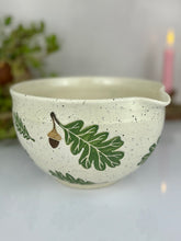 Load image into Gallery viewer, #78 Green Oak Mixing Bowl
