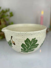 Load image into Gallery viewer, #78 Green Oak Mixing Bowl
