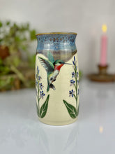 Load image into Gallery viewer, #29 Larkspur &amp; Hummingbird Labradorite Vase

