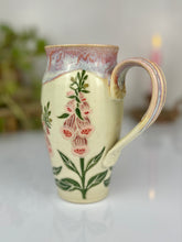 Load image into Gallery viewer, #58 Dragonfly &amp; Foxglove Travel Mug
