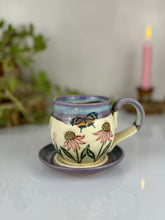 Load image into Gallery viewer, #30 Echinacea &amp; Lavender Cappuccino Cup
