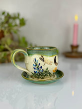 Load image into Gallery viewer, #31 Lupine &amp; Poppy Cappuccino Cup
