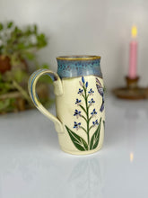 Load image into Gallery viewer, #42 Larkspur &amp; Hummingbird Stein Mug
