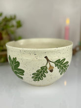 Load image into Gallery viewer, #78 Green Oak Mixing Bowl
