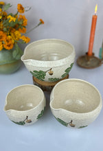 Load image into Gallery viewer, #15 Summer Oak Nesting Mixing Bowls (set of 3)
