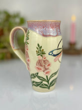 Load image into Gallery viewer, #58 Dragonfly &amp; Foxglove Travel Mug
