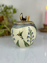 Load image into Gallery viewer, #27 Larkspur &amp; Hummingbird Jar

