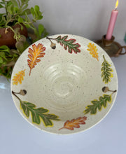 Load image into Gallery viewer, #76 Fall Oak Serving Bowl
