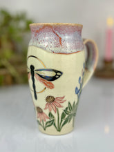 Load image into Gallery viewer, #59 Dragonfly Garden Travel Mug
