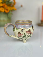 Load image into Gallery viewer, #42 Pink Poppy &amp; Echinacea Moon Cauldron Mug
