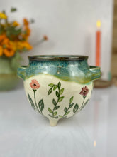 Load image into Gallery viewer, #18 Luna Moth Garden Cauldron Pot
