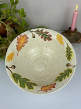 Load image into Gallery viewer, #76 Fall Oak Serving Bowl
