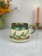 Load image into Gallery viewer, #55 Luna Moth &amp; Vine Cappuccino Mug
