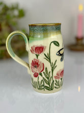 Load image into Gallery viewer, #47 Dragonfly &amp; Poppy Stein Mug
