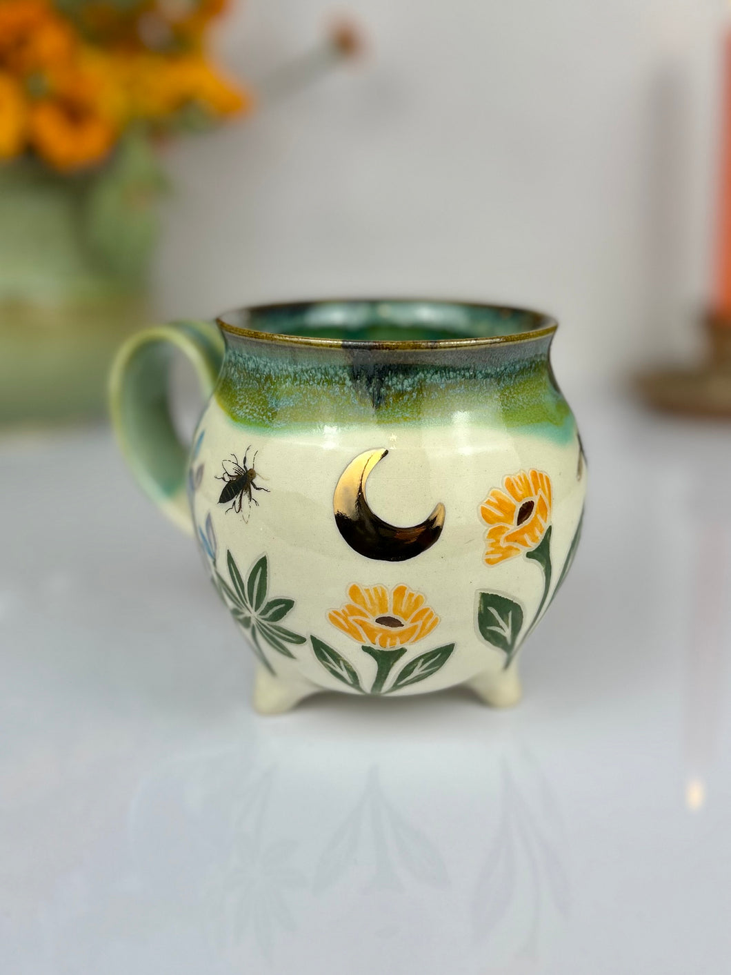 #41 Lupine & Poppy Moon Cauldron Mug