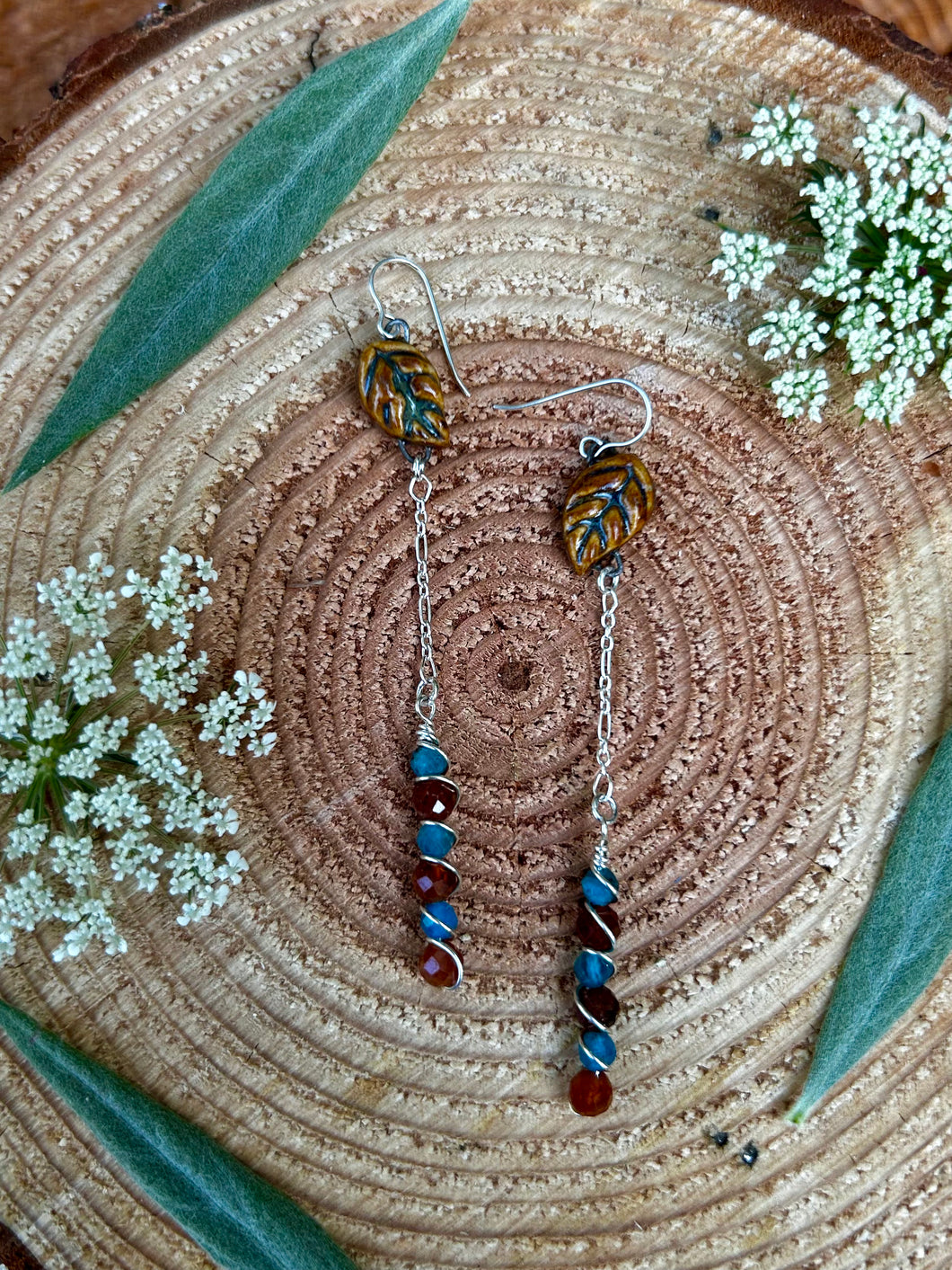 Leaf Droplet Earrings