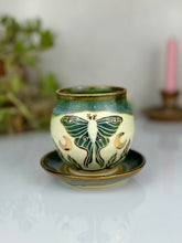 Load image into Gallery viewer, #32 Luna Moth &amp; Vine Cappuccino Cup
