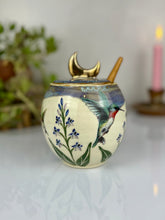 Load image into Gallery viewer, #27 Larkspur &amp; Hummingbird Jar
