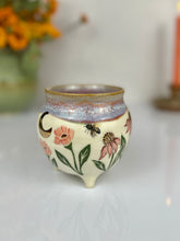 Load image into Gallery viewer, #42 Pink Poppy &amp; Echinacea Moon Cauldron Mug
