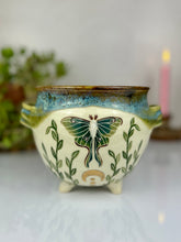 Load image into Gallery viewer, #9 Luna Moth Cauldron Pot

