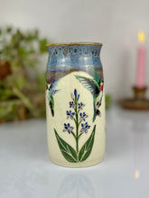 Load image into Gallery viewer, #29 Larkspur &amp; Hummingbird Labradorite Vase
