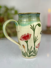 Load image into Gallery viewer, #60 Dragonfly &amp; Poppy Travel Mug
