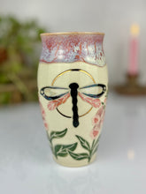 Load image into Gallery viewer, #58 Dragonfly &amp; Foxglove Travel Mug
