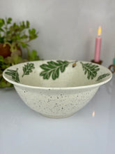 Load image into Gallery viewer, #77 Green Oak Serving Bowl
