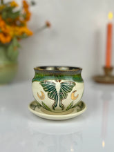 Load image into Gallery viewer, #55 Luna Moth &amp; Vine Cappuccino Mug
