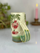 Load image into Gallery viewer, #47 Dragonfly &amp; Poppy Stein Mug
