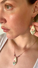 Load image into Gallery viewer, Pink Poppy Earring &amp; Pendant Set
