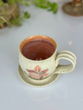 Load image into Gallery viewer, #35 Lily Cappuccino Cup + Lid
