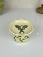 Load image into Gallery viewer, #22 Luna Moth &amp; Vine Cat Dish
