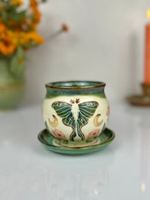 Load image into Gallery viewer, #54 Luna Moth Garden Cappuccino Mug
