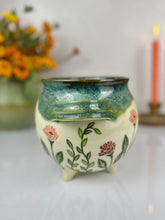 Load image into Gallery viewer, #18 Luna Moth Garden Cauldron Pot
