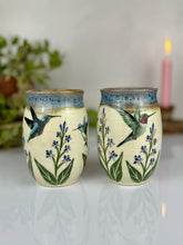 Load image into Gallery viewer, #28 Larkspur &amp; Hummingbird Pitcher &amp; Cup Set
