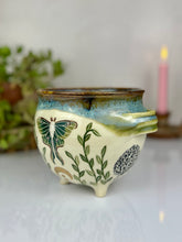 Load image into Gallery viewer, #9 Luna Moth Cauldron Pot

