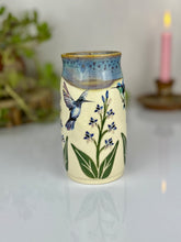 Load image into Gallery viewer, #42 Larkspur &amp; Hummingbird Stein Mug
