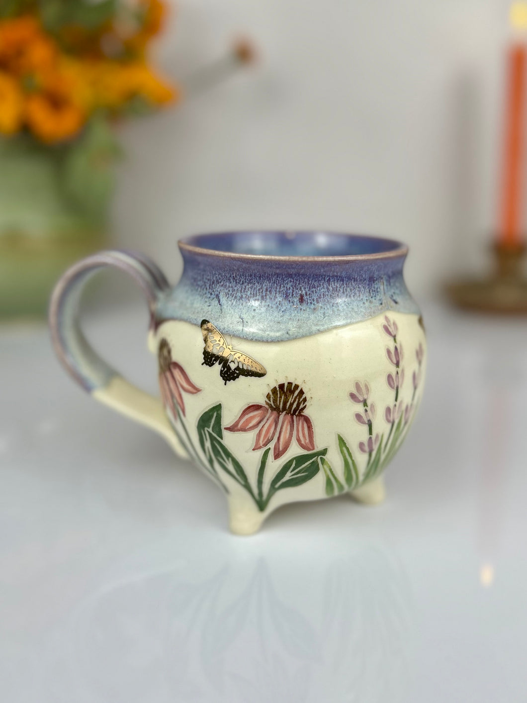 #43 Echinacea & Lavender Cauldron Mug
