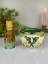 Load image into Gallery viewer, #13 Luna Moth Garden Matcha Bowl Set
